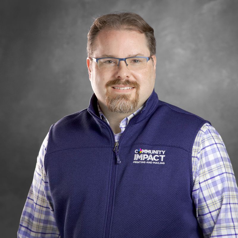 David Ludwick, Vice President of Printing at Community Impact Printing